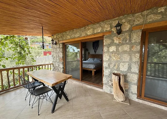 Stone House With Pool Among Olive Trees In Kabak Villa *