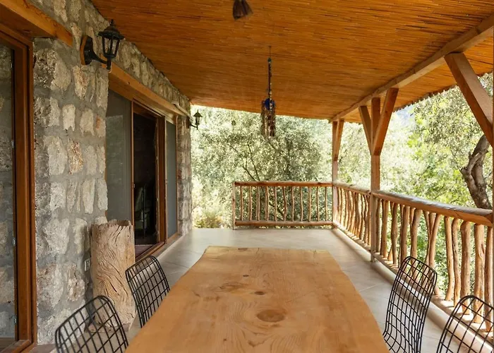 Stone House With Pool Among Olive Trees In Kabak
