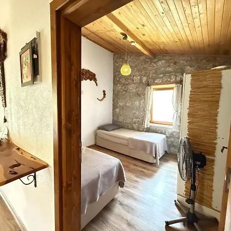 Stone House With Pool Among Olive Trees In Kabak