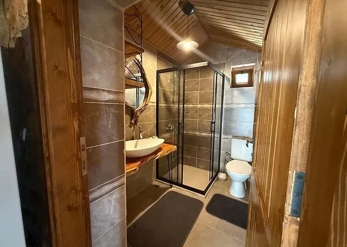 Stone House With Pool Among Olive Trees In Kabak