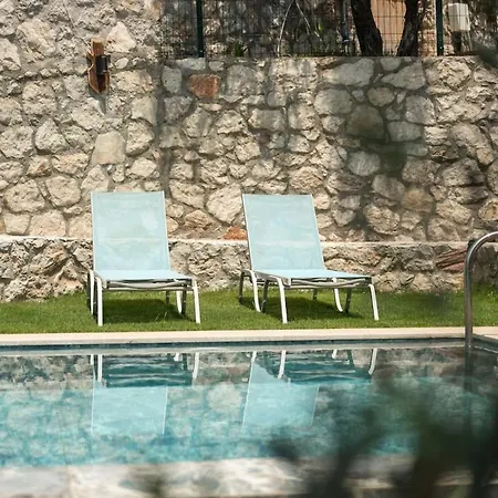 Villa Stone House With Pool Among Olive Trees In Kabak *