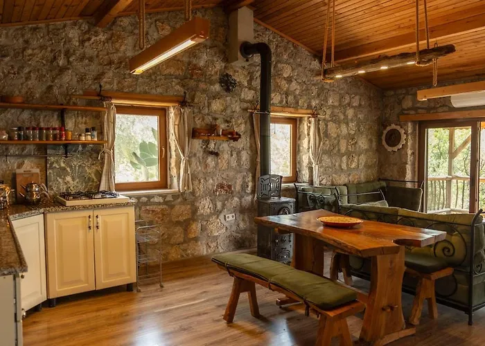 Stone House With Pool Among Olive Trees In Kabak * Fethiye