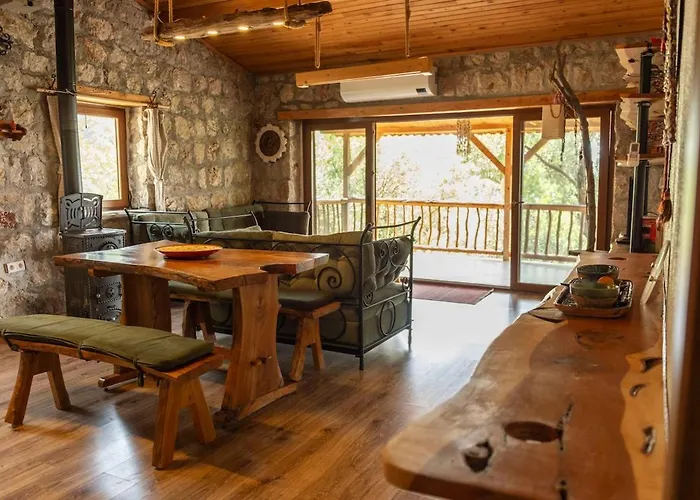 Stone House With Pool Among Olive Trees In Kabak Willa Fethiye
