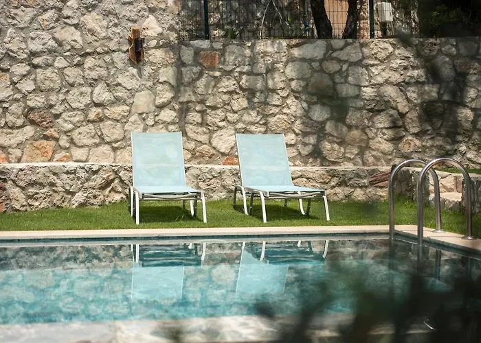 Willa Stone House With Pool Among Olive Trees In Kabak *