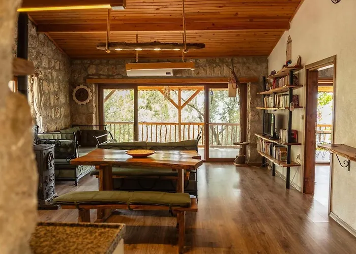Stone House With Pool Among Olive Trees In Kabak Fethiye